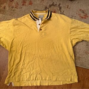 Cutter & Buck Yellow Polo with Black Trim